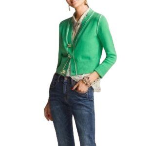 CAbi Green Women's Cardigan Sweater